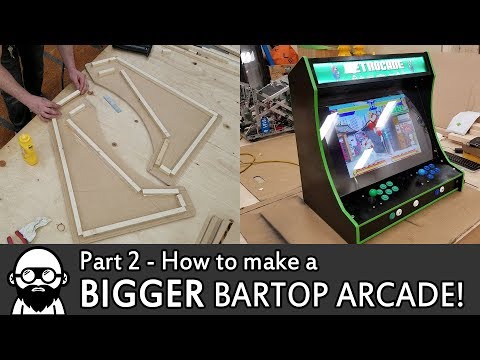 How to make a DIY BIGGER Bartop Arcade! - Part 2 - Raspberry Pi