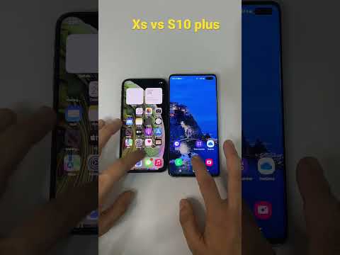 Iphone xs vs Samsung S10 plus Speed Test #shorts