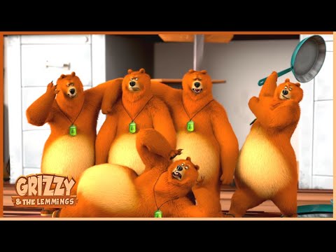 Bear Fractions | Grizzy & the lemmings (S01E52) | 🐻🐹 Cartoon for Kids