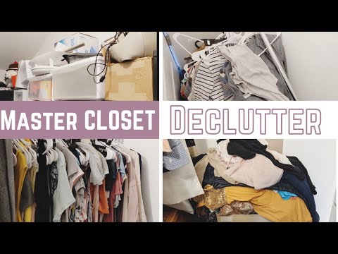 MASTER CLOSET RESET, ORGANIZE & DECLUTTER | CLEAN WITH ME | DECLUTTER MOTIVATION