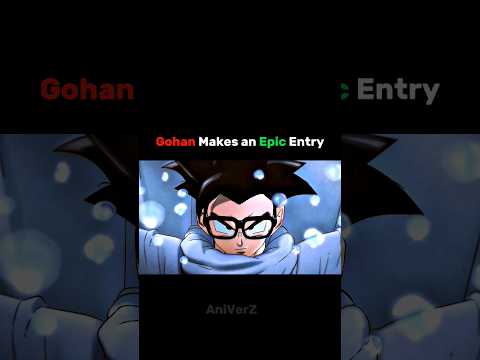 Gohan Makes an Epic Entry 💥 | #anime #dragonball #shorts #gohan #dragonballsuper #status