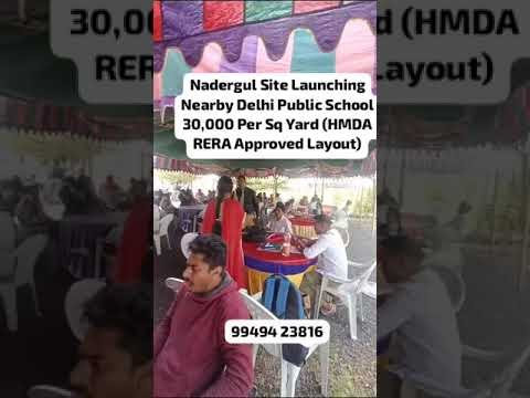 Nearby Nadergul Delhi Public school open plots HMDA approved 9949423816