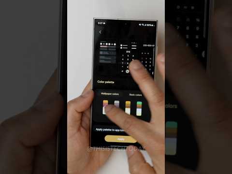 How to customize adaptive colors on the Samsung Galaxy S24 Ultra / Androids
