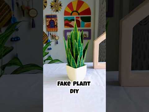 Fake Plant from Waste Plastic #diy #craft #art #bestoutofwaste