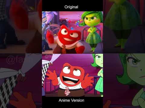 Inside Out 2 Original vs Anime (Inside Out Animation)