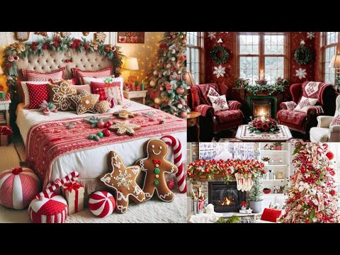 Holiday Wonderland red and pink color Christmas decorations||INDOOR  decorations||#christmas