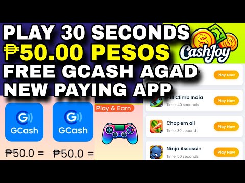 PLAY 30 SECONDS EARN FREE ₱50 PESOS AGAD CASHJOY NEW PAYING APP SA GCASH 2024