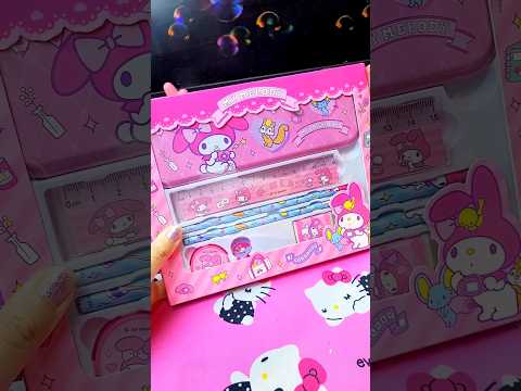 My Melody Stationery Set ASMR 💗 #schoolsupplies #sanrio