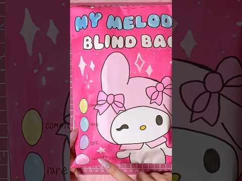 my melody blind bag 🎀 #sanrio #kawaii #asmr #diy #craft #papercraft #blindbag #unboxing #hellokitty