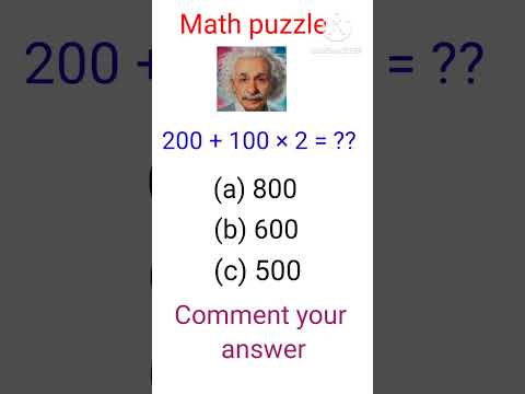 Math puzzle || #math #quizgame #quiz #mathematics #gkquestion