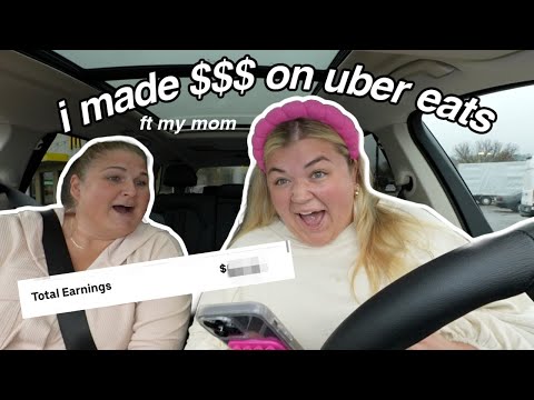 I TRIED UBER EATS FOR A DAY *how much $$$ I made*