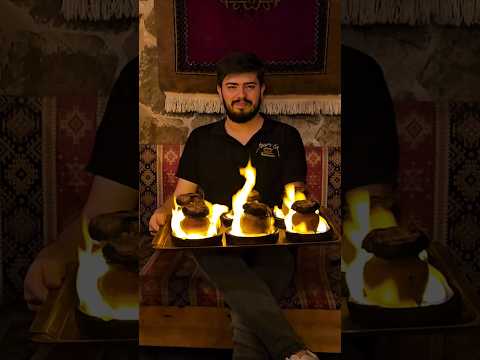 This is how Turkish pottery kebab is served in Cappadocia 🔥🇹🇷