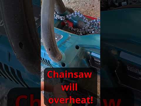 Makita DUC254 chainsaw overheating, No fan (short)