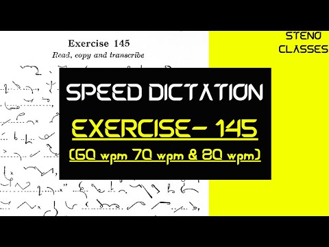 Speed Dictation Exercise of 145 (Instructor Book) | Pitman Shorthand (English) | 2021