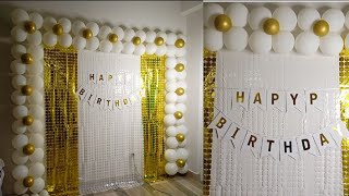 Birthday decoration ideas at home/ how to decorate birthday party at home