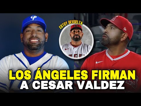 CESAR VALDEZ FIRMO CONTRATO CON LOS ANGELINOS, SEGUIRÁ CON TIGRES DEL LICEY - MLB BASEBALL