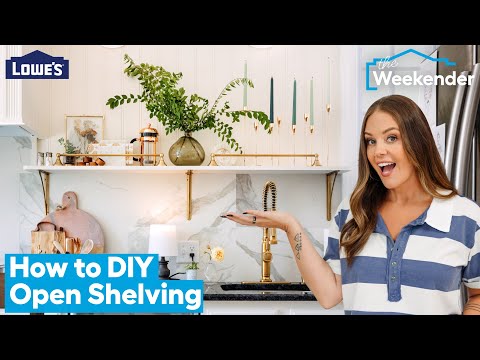 How To DIY Open Kitchen Shelving