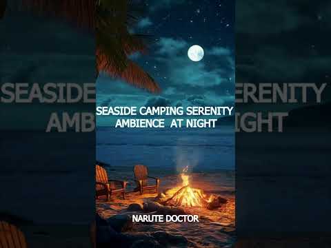 Seaside Camping Ambience | Sleep With Deep Ocean Sounds   #relaxingbeach #beachsounds