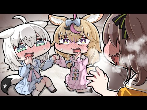 【手描き】ロリフブキ・ポルカに襲いかかるまつりお兄ちゃん【こまいぬ/切り抜き/Hololive】