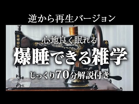 【逆から再生】爆睡できる雑学【リラックス】いつもとは全然違う雑学をまとめました♪