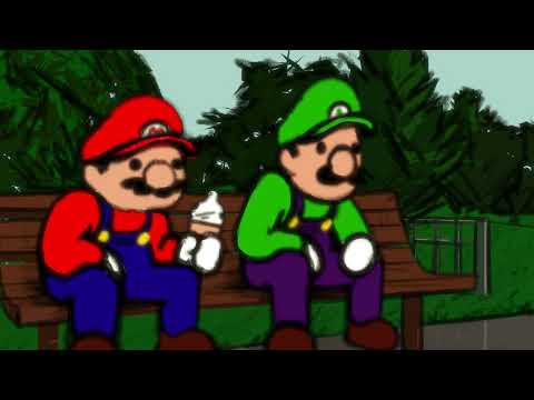 Mario & Luigi enjoy an ice cream together