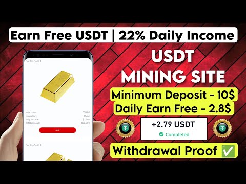 New Usdt Earning Site Usd Mining Site 2024 Best Investment Usdt Earning Website