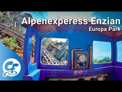 Alpenexperess Enzian front seat on-ride 5K POV @60fps Europa Park