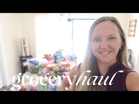 FAMILY OF 7 GROCERY HAUL || WEEKLY GROCERIES AND SMALL PANTRY RESTOCK