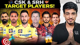 IPL 2025 AUCTION : CSK to TARGET KL RAHUL, MAXI? 🤯 | WARNER Return in SRH? 😍 | Target Players 2025