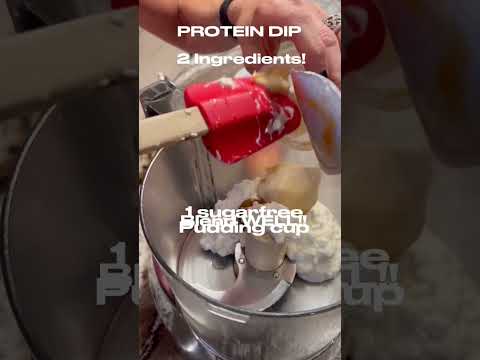 PROTEIN DIP! 2 Ingredients! #shorts #protein #recipe