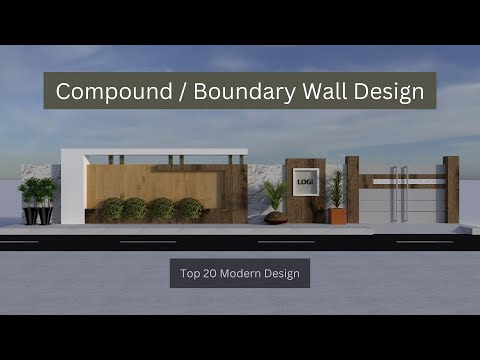 Top 20 Compound wall | Boundary wall | Moder design with gate latest collection