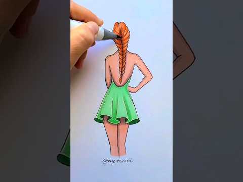 How to draw a girl ✏️ #art #artwork #draw #drawing #sketch #fashion #style #artist #illustration #ad