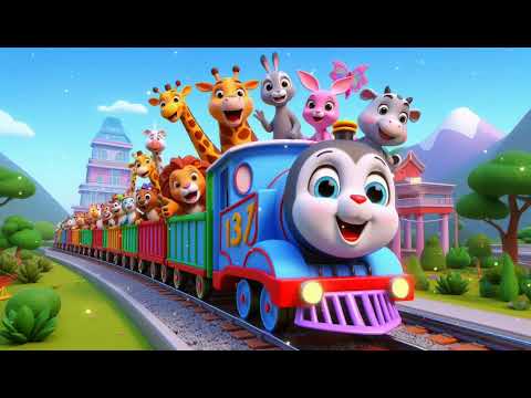 Choo Choo Animal Express: All Aboard for New Surprises Cartoon Nursery Kids Song!"