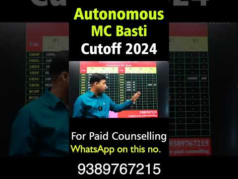 Autonomous Medical College Basti Cutoff #neet2024 #shorts #chandrahassir