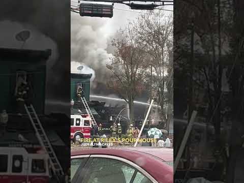 Riley's Pour House engulfed by flames