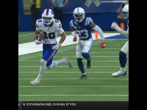 Khalil Shakir catches for a 30-yard Gain vs. Indianapolis Colts