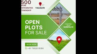 #openplotsforsaleinhyderabad #yadadri #gatedcommunity #investment