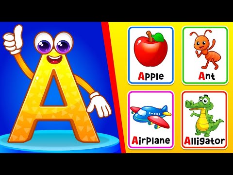 Alphabet ABC Flashcards for Kids | Learn ABCD & First Words | For Babies & Toddlers | RV AppStudios