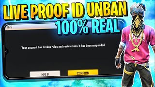 FREE FIRE SUSPENDED ACCOUNT RECOVERY  HOW TO UNBAN FREE FIRE ACCOUNT 2022