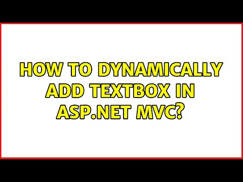 How to dynamically add textbox in asp.net mvc? (2 Solutions!!)