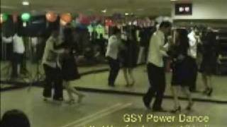 Intermediate level salsa performance at GSY latin power's first year party