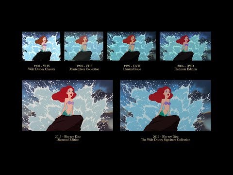 The Little Mermaid - Part of Your World (reprise) | 30 Years of Video Editions Comparison