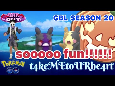 MORPEKO to LEGEND... HALLOWEEN CUP - GBL SEASON 20 - MAX OUT - POKEMON GO