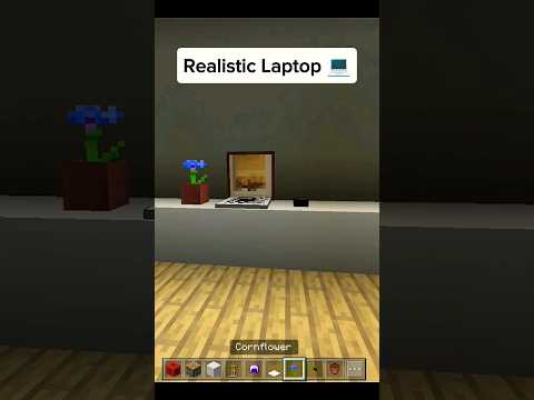 Realistic Laptop in Minecraft | #shorts #minecraft