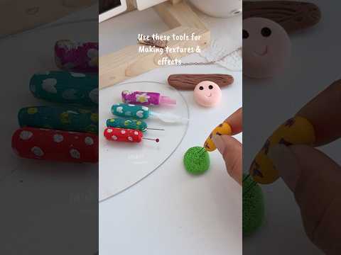 🥰✨5 Easy DIY Clay Tools 🧰 #shorts #art #craft #diy #youtubeshortsviral