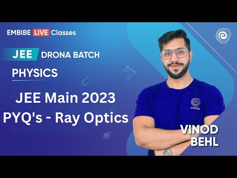 JEE Main 2023 PYQ's - Ray Optics I Physics For JEE | Drona Batch | Vinod Behl