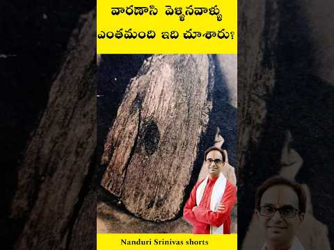 వారణాసి వెళ్ళినప్పుడు ఇది చూశారా? | Varanasi tulasi das boat| Nanduri Srinivas