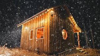 Snow Arrives At The Cabin While I Was Preparing For Winter | ASMR