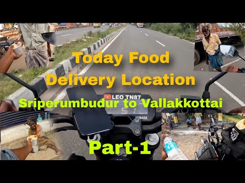 Today Food delivery location |sriperumbudur to vallakkottai#mtbikerider #freefoodchannel