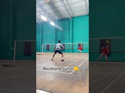 Backhand punch🏸| parallel | 🏸#badminton #youtubeshorts #subscribe